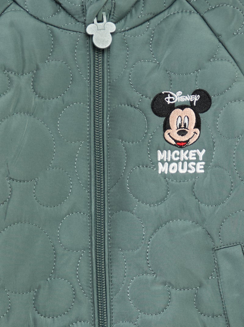 Cazadora acolchada con capucha y forro polar 'Disney' 'Mickey' Verde - Kiabi