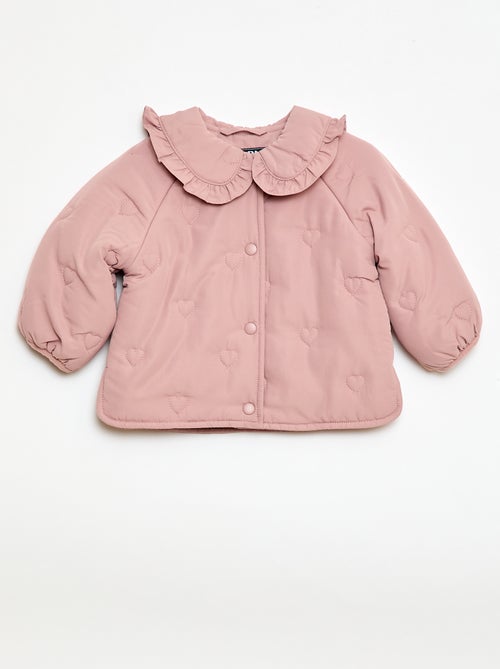 Cazadora acolchada con corazones - Kiabi