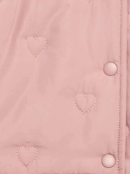 Cazadora acolchada con corazones - Kiabi