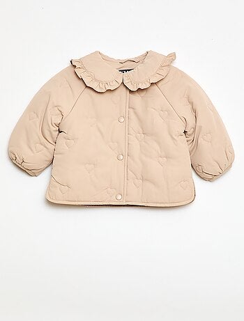 Cazadora acolchada con corazones