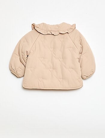 Cazadora acolchada con corazones