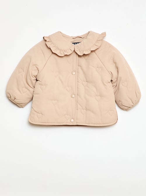 Cazadora acolchada con corazones - Kiabi