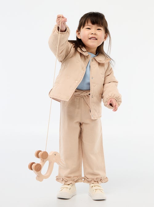 Cazadora acolchada con corazones - Kiabi