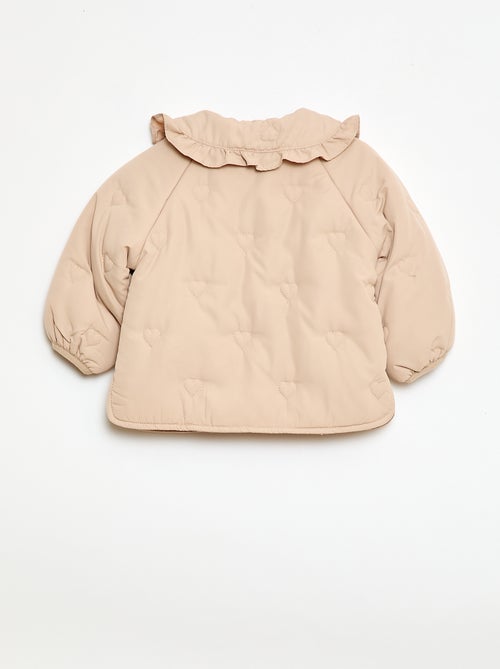 Cazadora acolchada con corazones - Kiabi