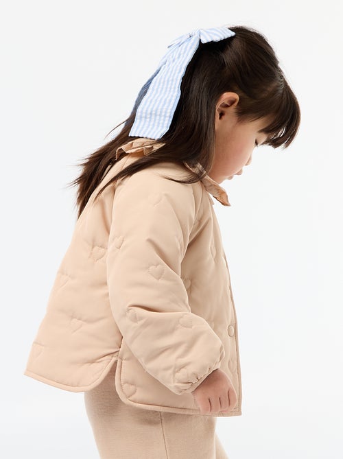 Cazadora acolchada con corazones - Kiabi