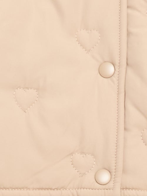 Cazadora acolchada con corazones - Kiabi