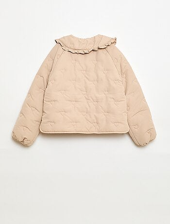 Cazadora acolchada con cuello Claudine