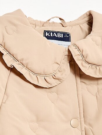 Cazadora acolchada con cuello Claudine