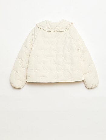 Cazadora acolchada con cuello Claudine