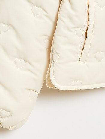 Cazadora acolchada con cuello Claudine