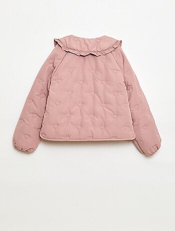 Cazadora acolchada con cuello Claudine