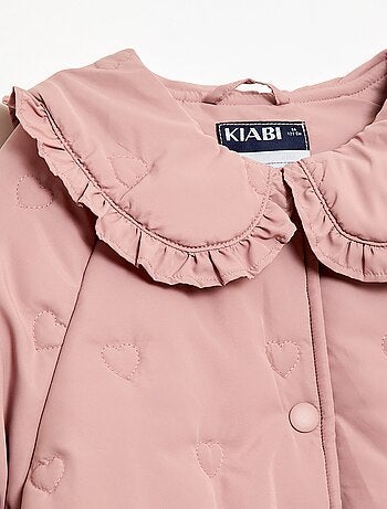 Cazadora acolchada con cuello Claudine