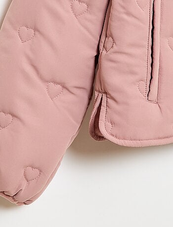 Cazadora acolchada con cuello Claudine