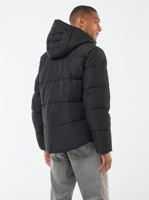 Cazadora acolchada gruesa con capucha con cremallera - Kiabi