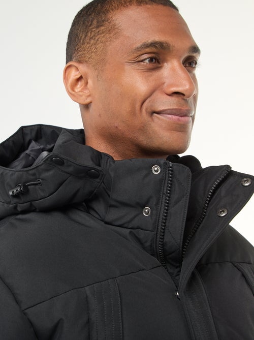 Cazadora acolchada gruesa con capucha con cremallera - Kiabi