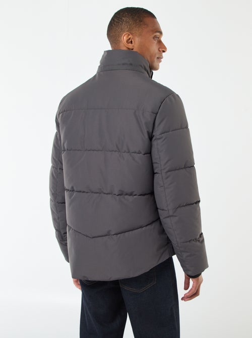 Cazadora acolchada gruesa con capucha y cremallera - Kiabi