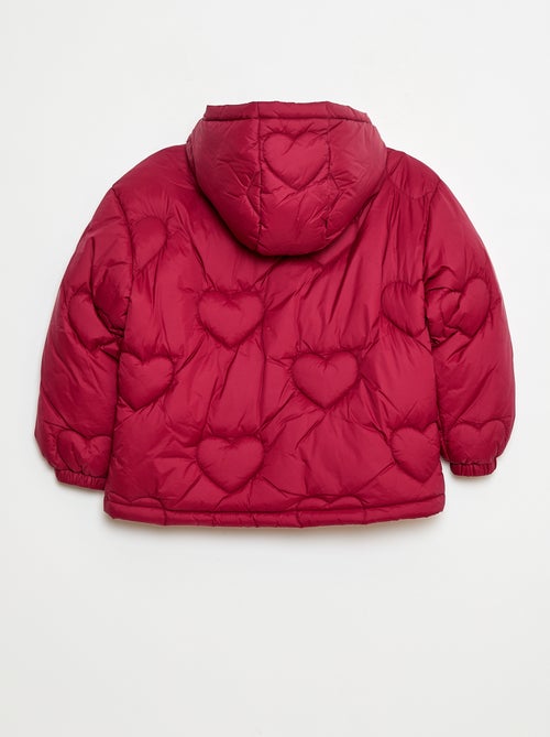 Cazadora acolchada hidrófuga 'corazón' - Kiabi