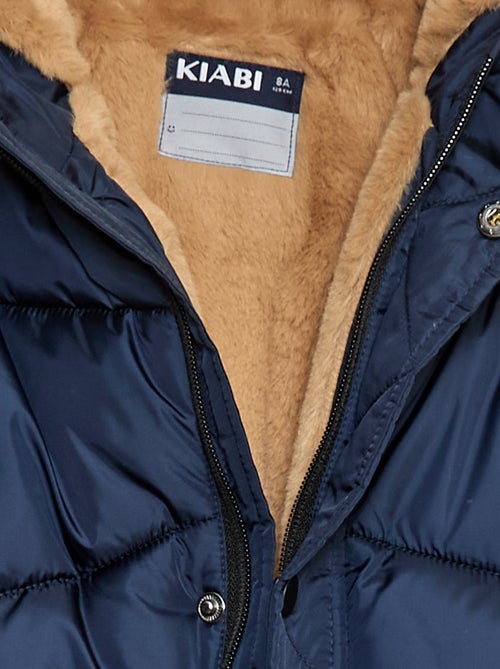 Cazadora acolchada impermeable con capucha - Kiabi