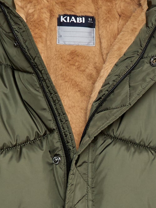 Cazadora acolchada impermeable con capucha - Kiabi