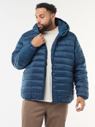 Cazadora acolchada ligera con capucha