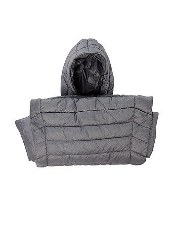 Cazadora ligera acolchada con capucha lisa