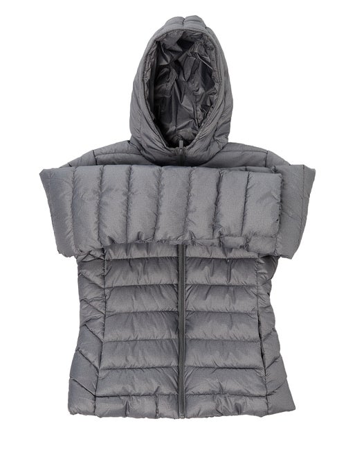 Cazadora acolchada ligera con capucha lisa - Kiabi