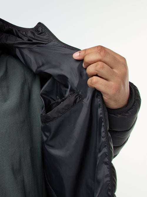 Cazadora acolchada ligera con capucha - Kiabi