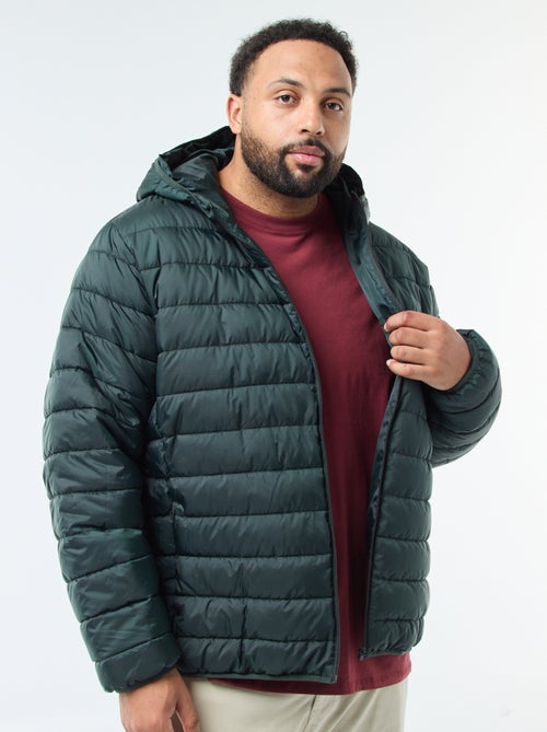 Cazadora acolchada ligera con capucha - Kiabi