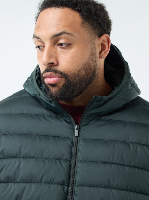 Cazadora acolchada ligera con capucha - Kiabi