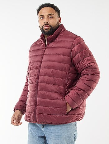 Cazadora ligera lisa de manga larga y cuello alto