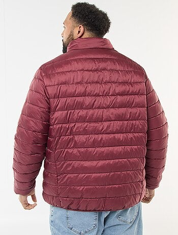 Cazadora ligera lisa de manga larga y cuello alto