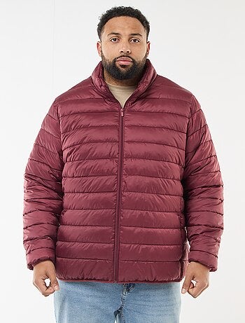 Cazadora ligera lisa de manga larga y cuello alto