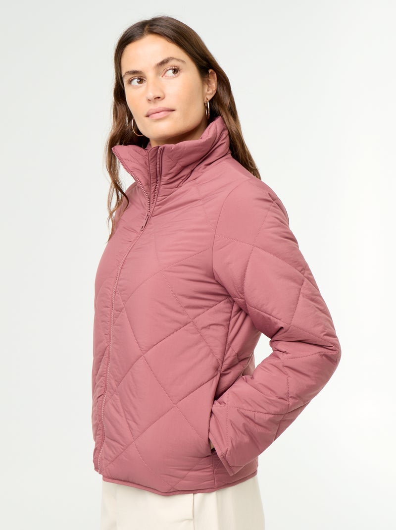 Cazadora acolchada y repelente al agua Rosa - Kiabi