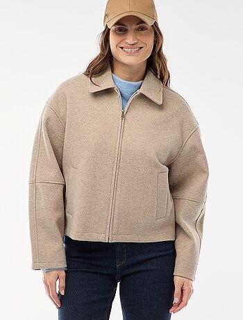 Cazadora americana imitación lana