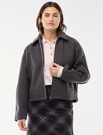 Cazadora americana imitación lana