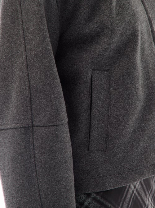 Cazadora americana imitación lana - Kiabi