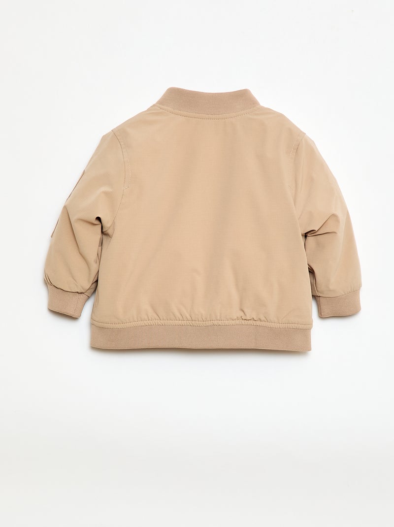 Cazadora aviador Beige - Kiabi