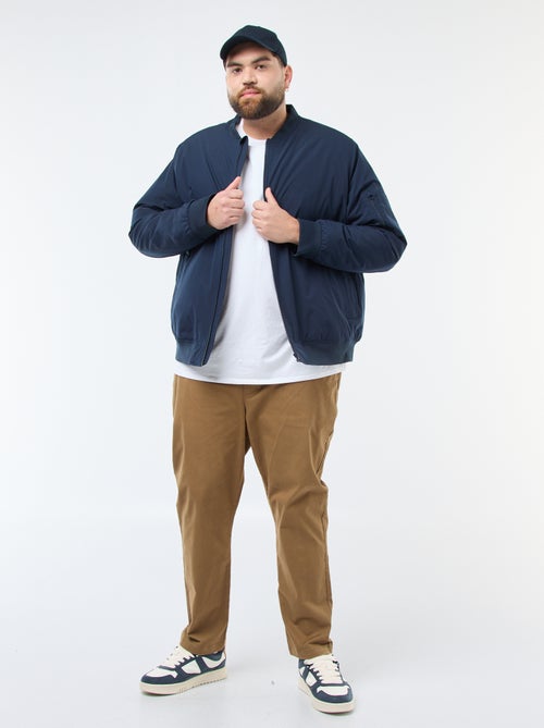 Cazadora aviador lisa repelente al agua - Kiabi