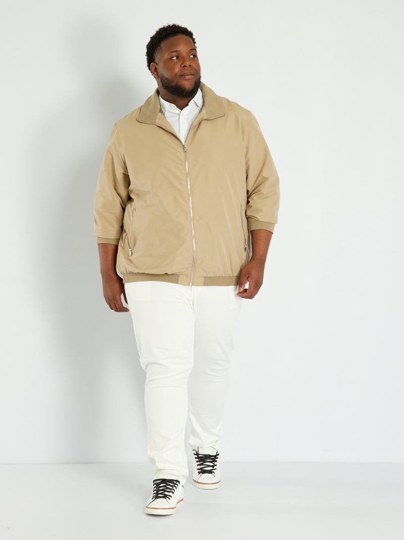Cazadora bomber beige - Kiabi