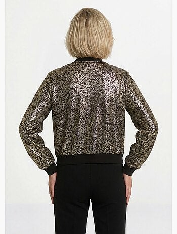 Cazadora bomber con estampado metálico - AFIBEL