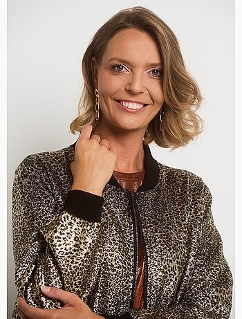 Cazadora bomber con estampado metálico - AFIBEL