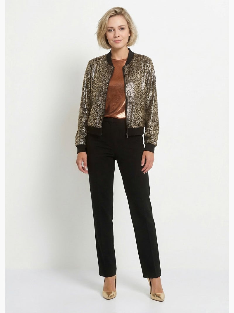 Cazadora bomber con estampado metálico - AFIBEL Multicolor - Kiabi