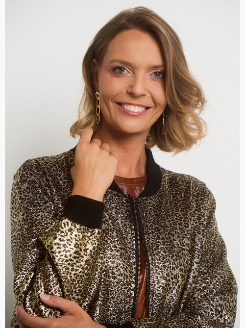 Cazadora bomber con estampado metálico - AFIBEL - Kiabi