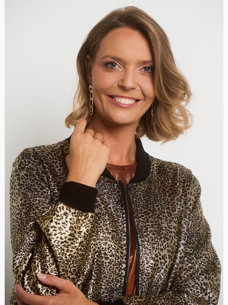Cazadora bomber con estampado metálico - AFIBEL Multicolor - Kiabi