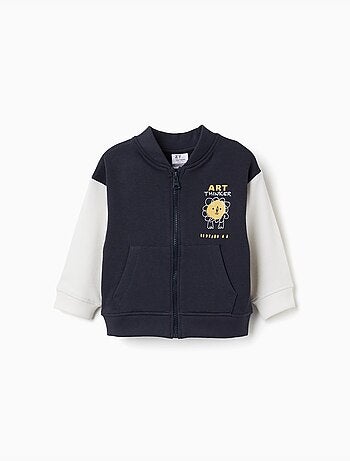 Cazadora bomber con león estampado