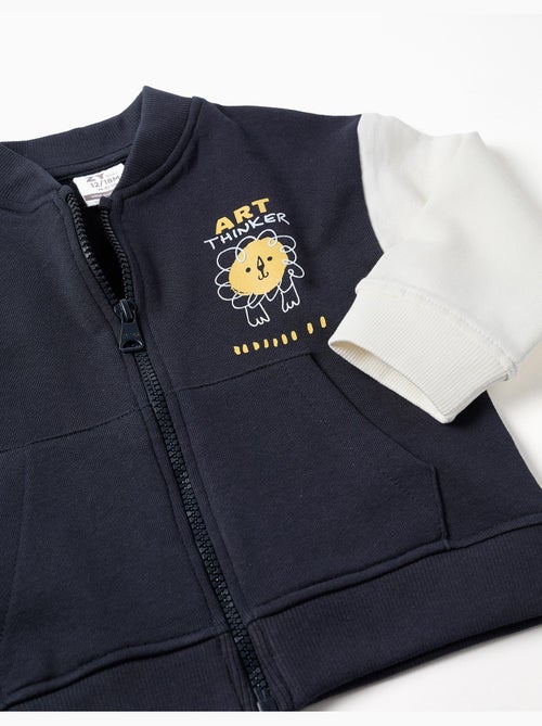 Cazadora bomber con león estampado - Kiabi