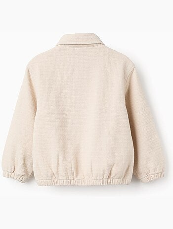 Cazadora bomber de algodón con bolsillos con solapa