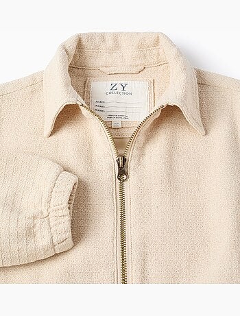 Cazadora bomber de algodón con bolsillos con solapa