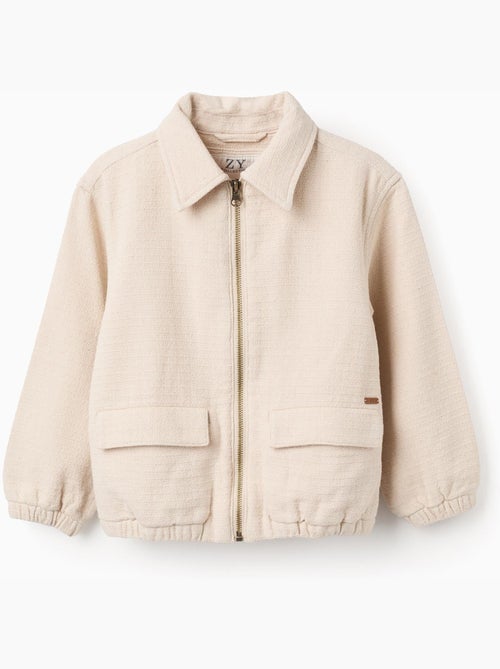 Cazadora bomber de algodón con bolsillos con solapa - Kiabi