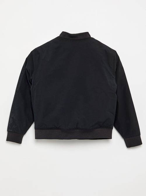 Cazadora bomber lisa - Kiabi